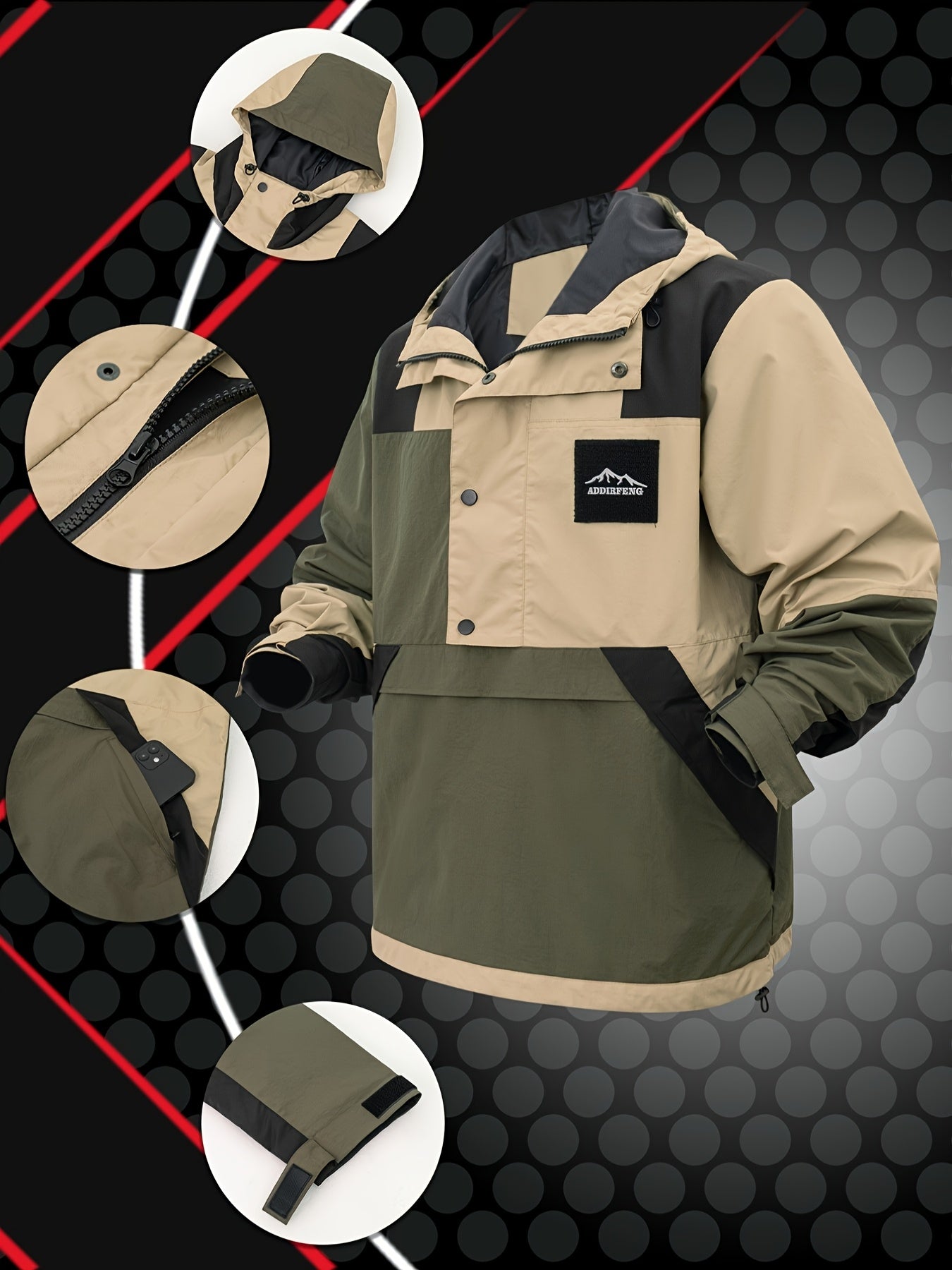 Outdoor Adventure Jacket | Men’s Windproof Winter Coat