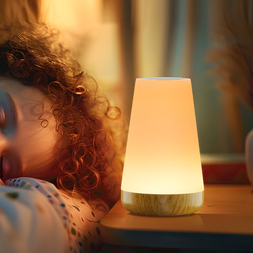 Rechargeable LED Bedside Lamp | RGB Touch Light with Remote