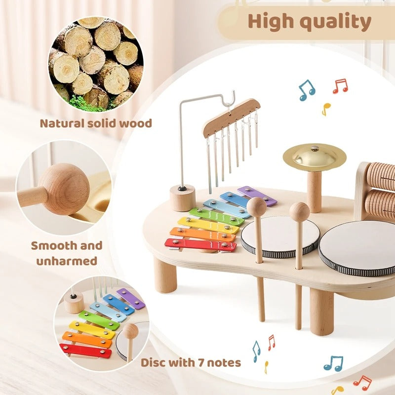 Melodiny Musical Toy | Wooden Set for Creative Babies Aged 12+ Months
