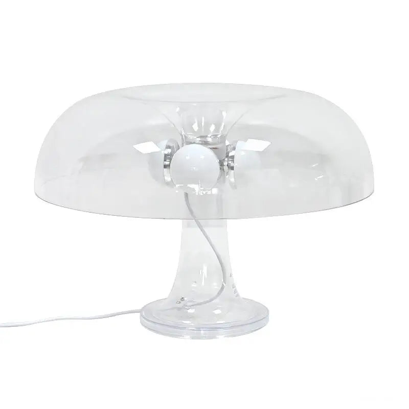 Vintage Transparent Mushroom Bedside Lamp