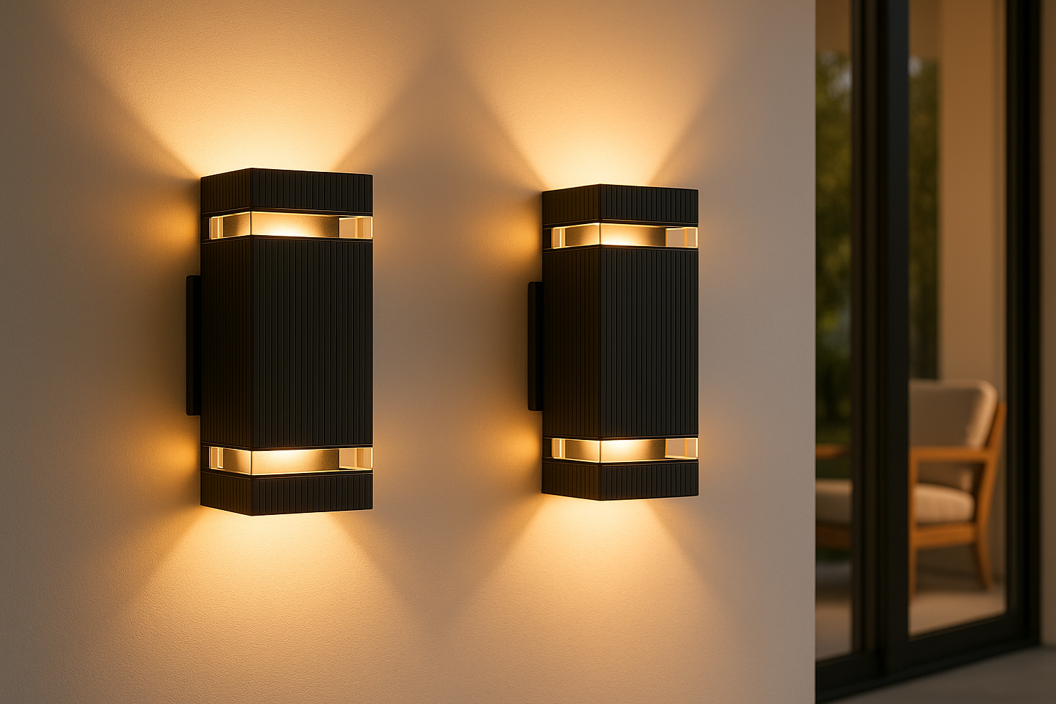 Modern Outdoor Wall Light | Waterproof Exterior LED Lamp