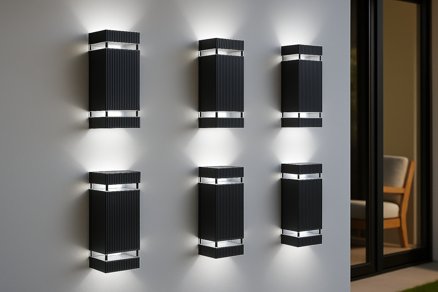 Modern Outdoor Wall Light | Waterproof Exterior LED Lamp