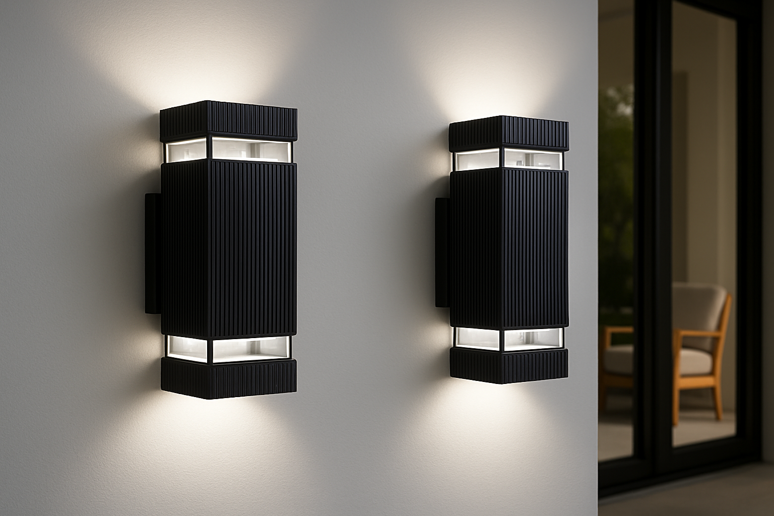 Modern Outdoor Wall Light | Waterproof Exterior LED Lamp