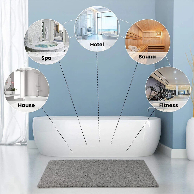 Non-Slip Shower Mat | Fast-Dry Bathroom Mat