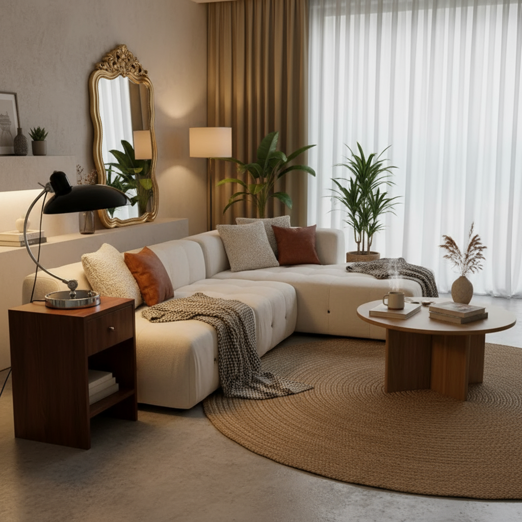 Modern Desk Lamp | Elegant Curved Table Lighting