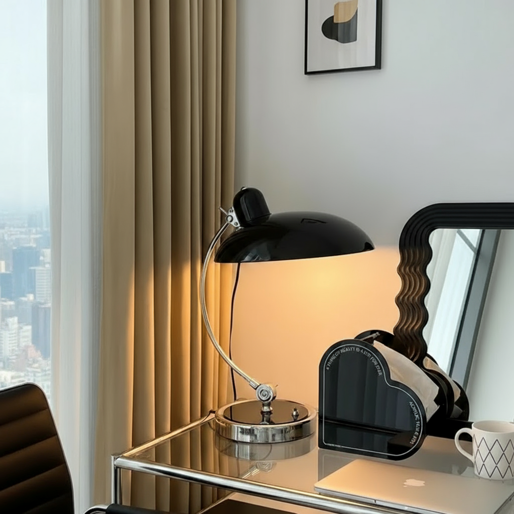 Modern Desk Lamp | Elegant Curved Table Lighting