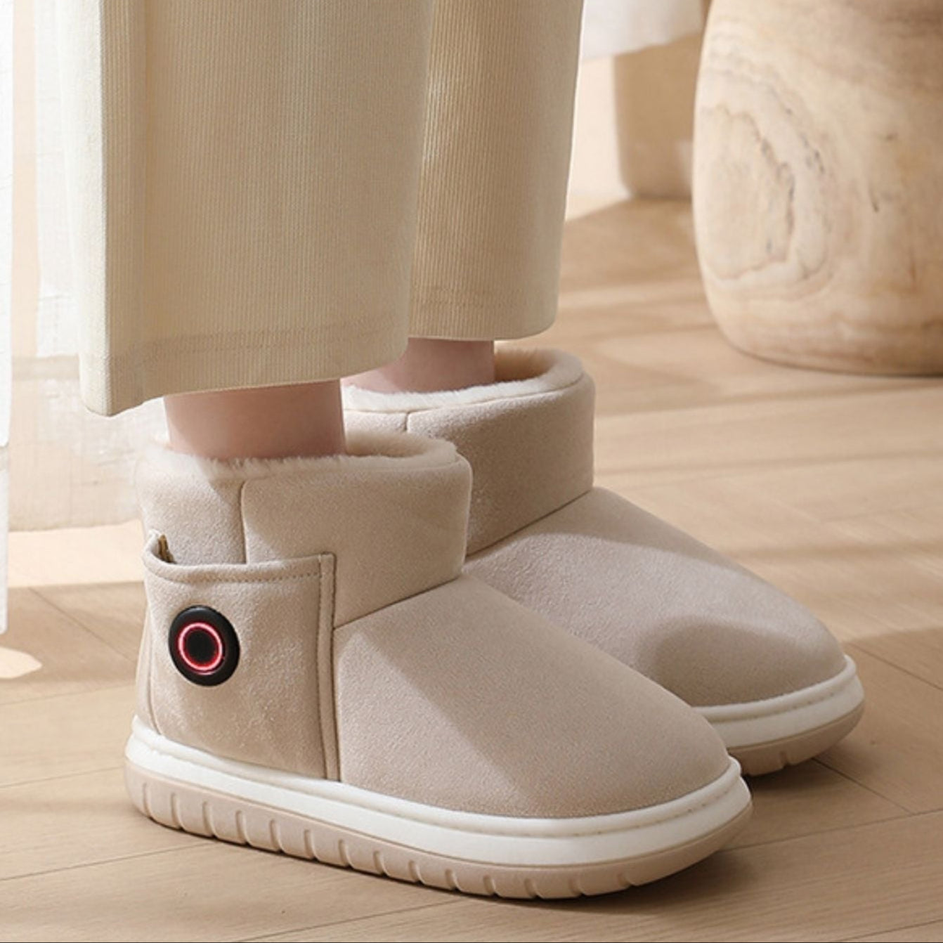 Heated Winter Slippers | Warm Rechargeable Indoor Shoes