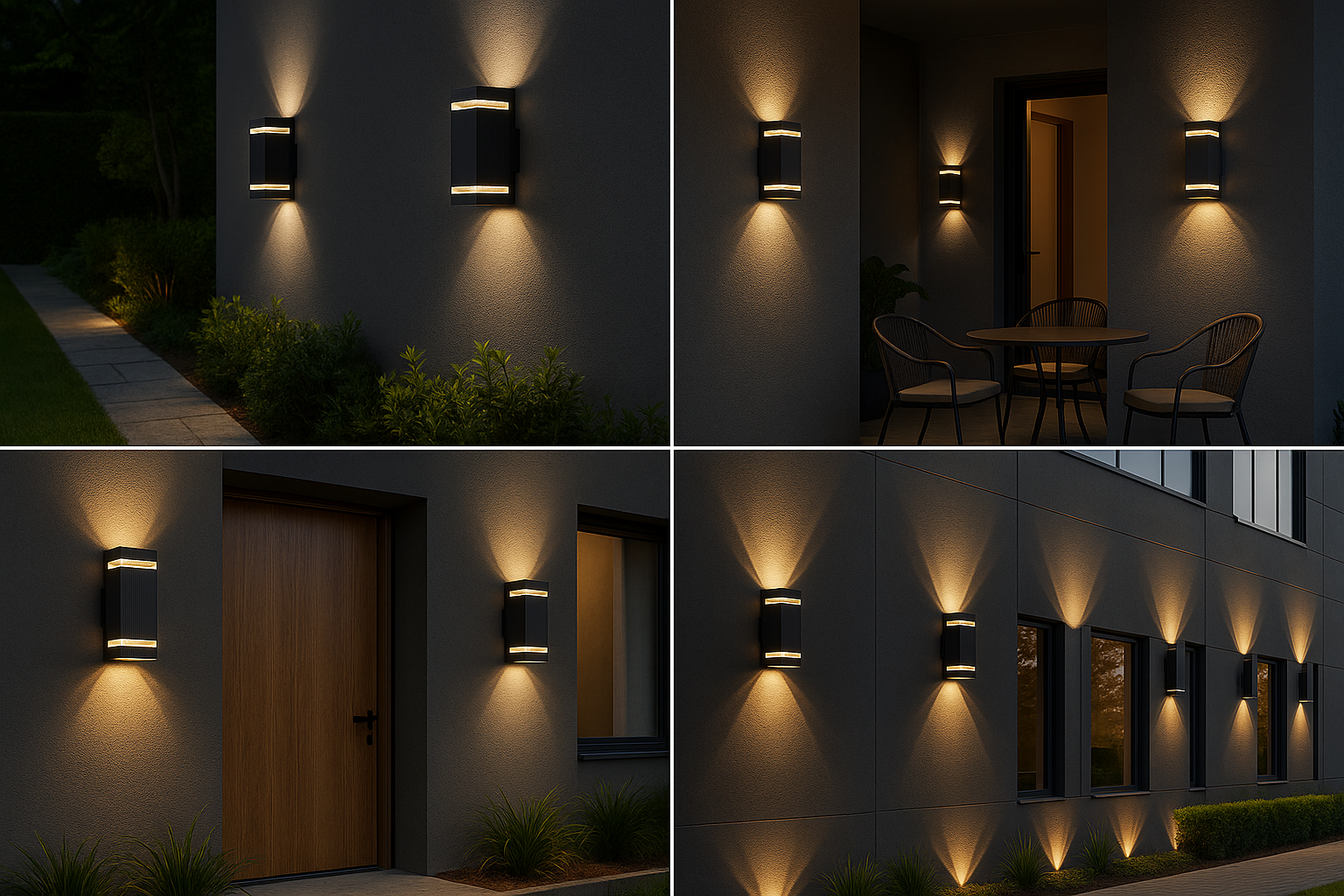 Modern Outdoor Wall Light | Waterproof Exterior LED Lamp
