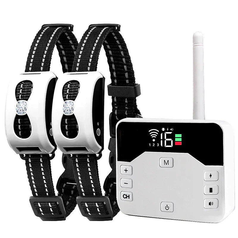 2-in-1 Wireless Fence & Training Collar for Dogs