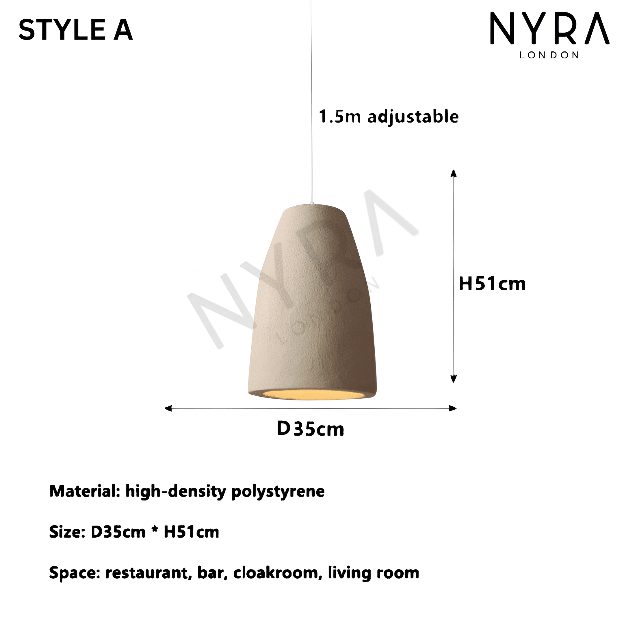 Home Resin Pendant Light | Wabi Style Hanging Ceiling Lamp