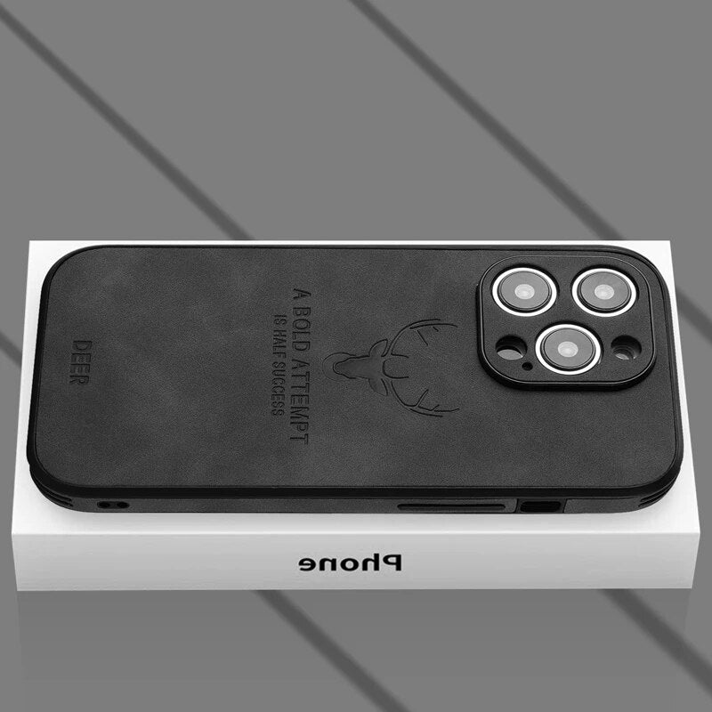 Real Leather iPhone Case | Shockproof, Stylish & Slim Design