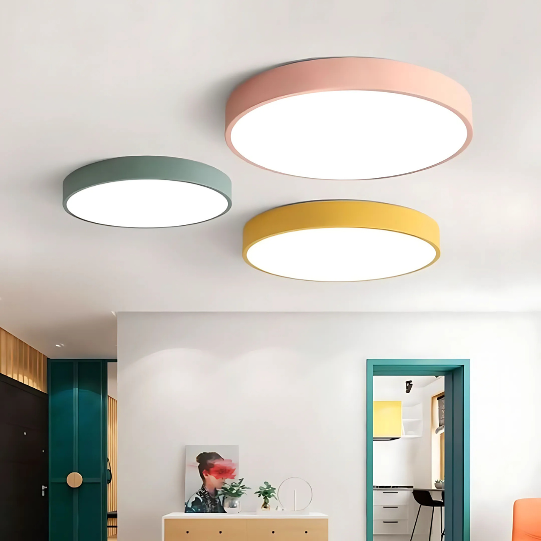 Delos – Scandinavian Wooden LED Ceiling Lamp
