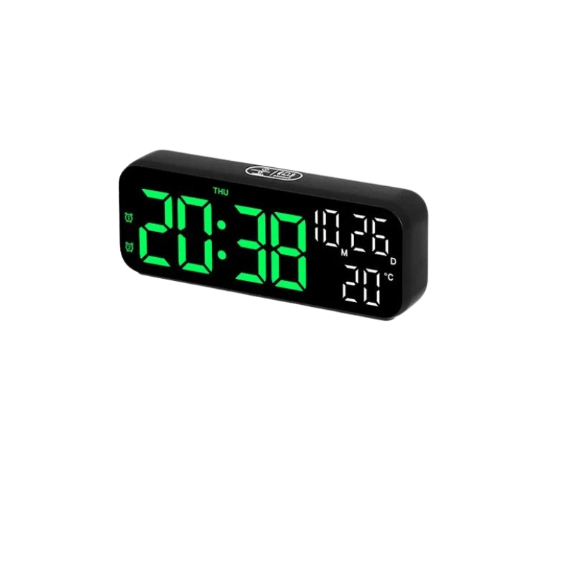 Modern LED Clock | Multifunctional Time and Temperature Display