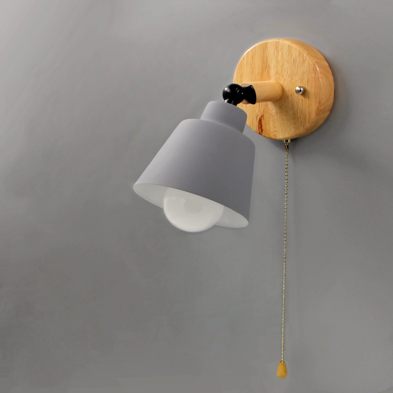 Devon Wall Sconce | Elegant Wall Light with Pull Chain Switch for Living Room
