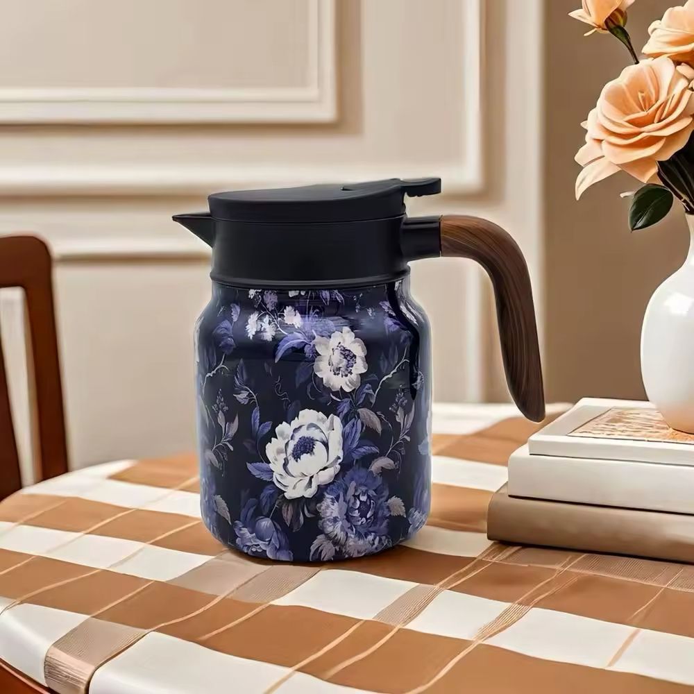 Insulated Coffee Pot | Floral Vacuum Thermos Jug