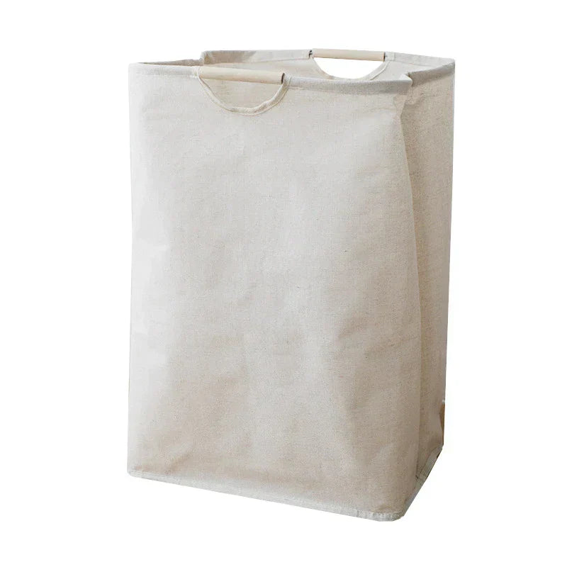 Japanese Style Cotton & Linen Laundry Basket