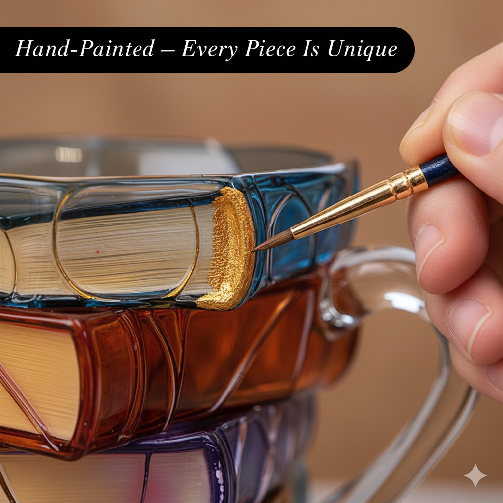 Hand-Painted Book Mug | Creative 3D Novel-Inspired Coffee Cup