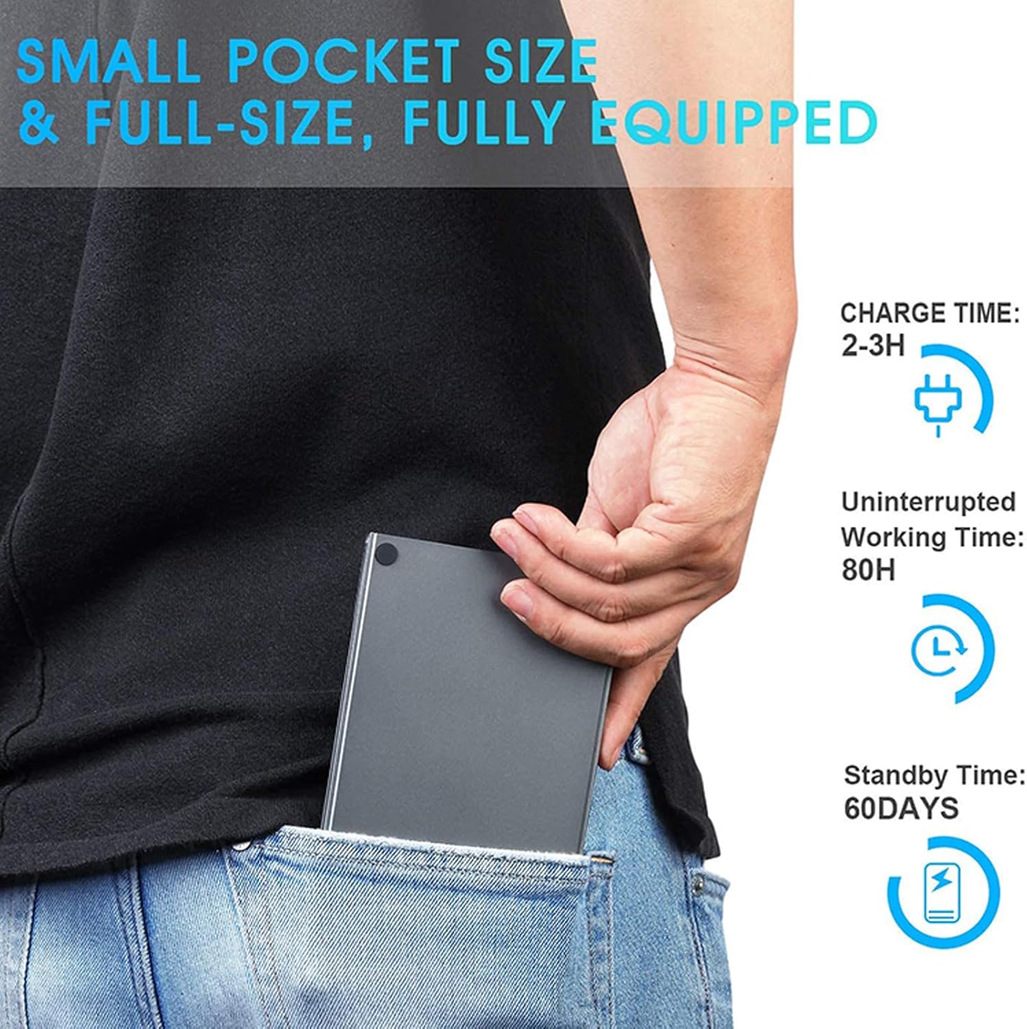 Foldable Wireless Keyboard with Touchpad | Portable and Compact