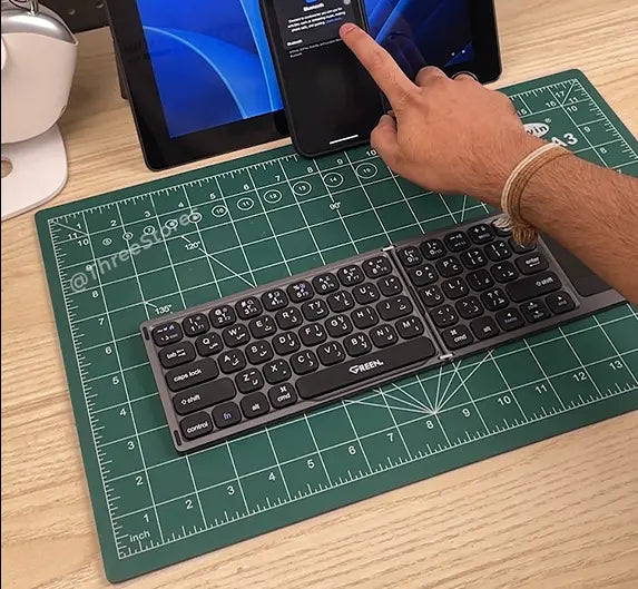Foldable Wireless Keyboard with Touchpad | Portable and Compact