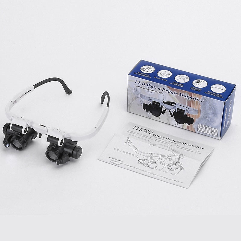 Precision Magnifier with Adjustable LED Lighting