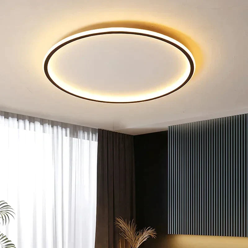 Modern Circular Ceiling Light | Living Room Flush Mount Lamp