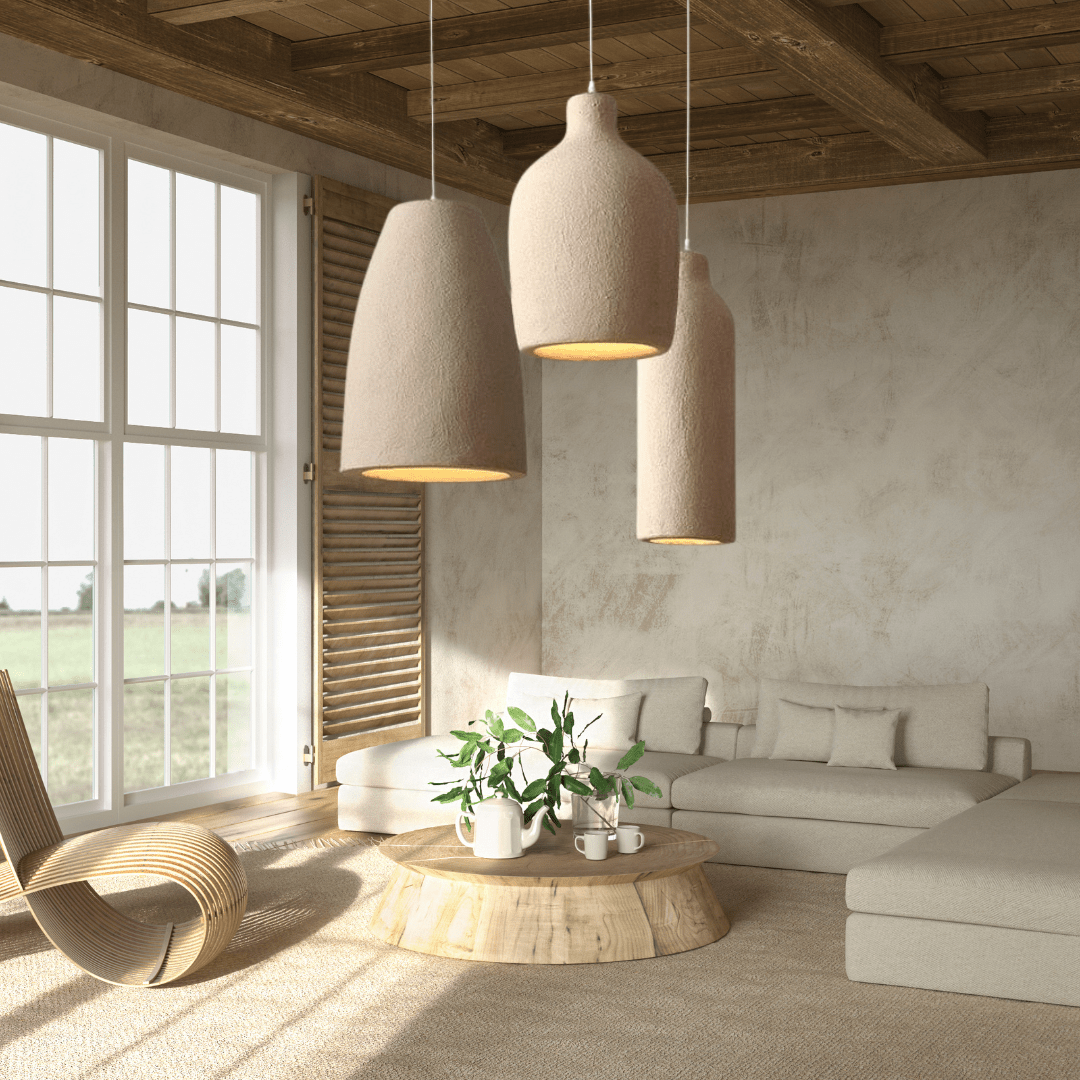 Home Resin Pendant Light | Wabi Style Hanging Ceiling Lamp