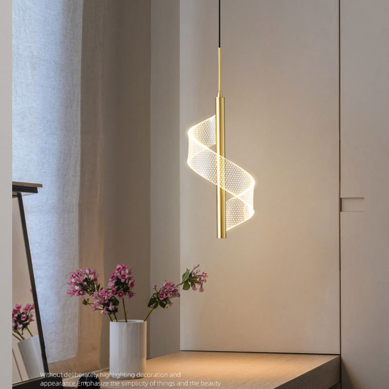 Spiral Hanging Lamp | Modern LED Pendant Light