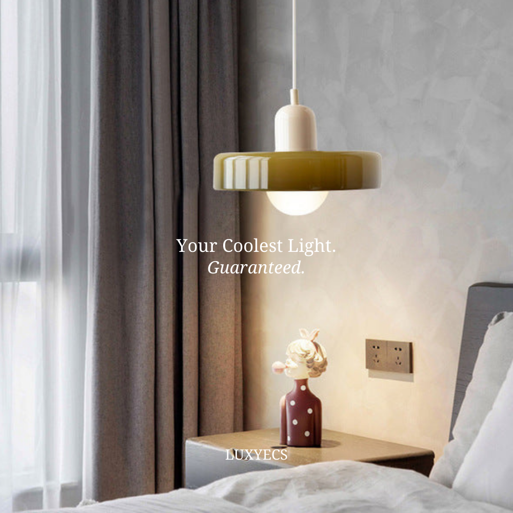 Bauhaus Pendant Light in Colored Glass