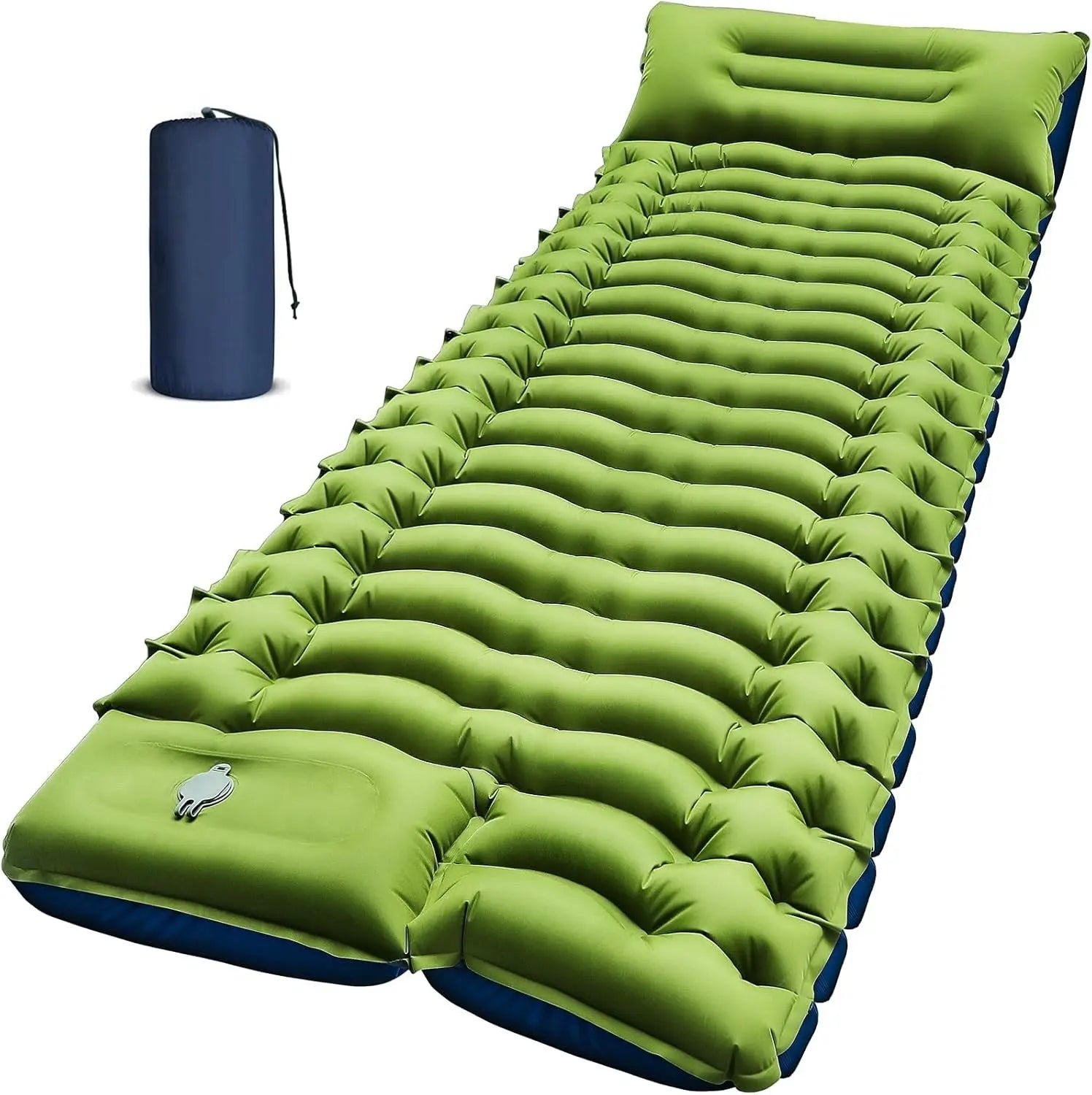 Super Thick 4-Inch Camping Bed with Built-In Pillow & Pump for Hiking
