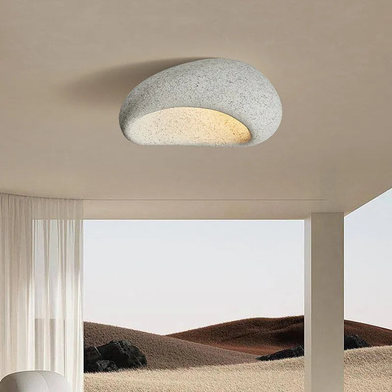 Minimalist Ceiling Lamp – Modern Wabi-Sabi Home Lighting