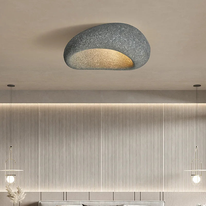 Minimalist Ceiling Lamp – Modern Wabi-Sabi Home Lighting