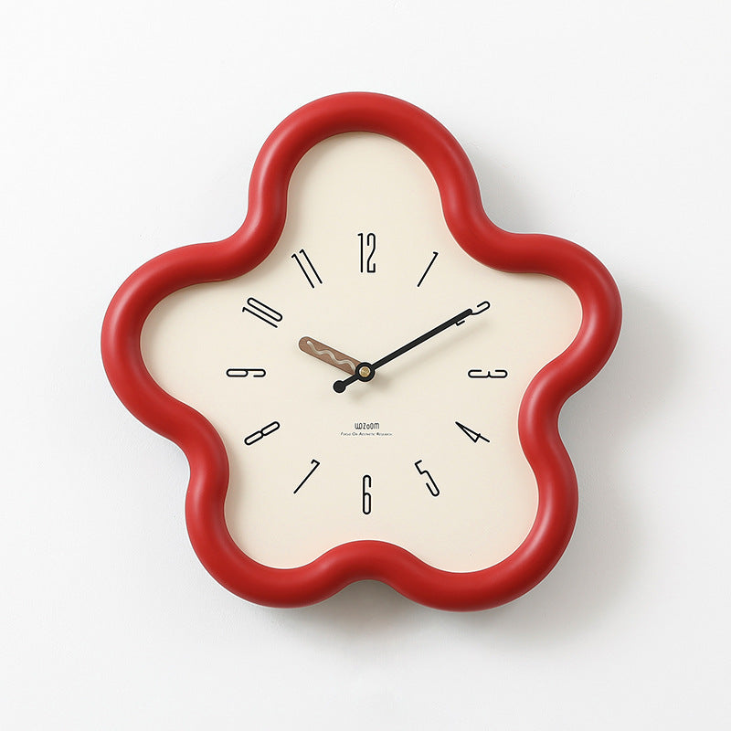 Flower Pendulum Clock | 3D Design Wall Clock for Bedroom Style