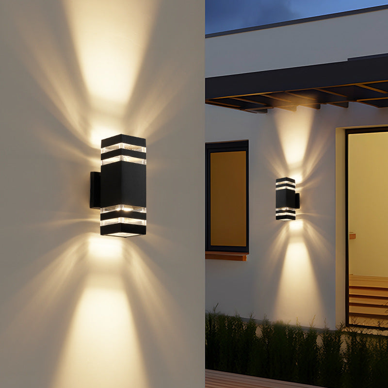 2-Way Outdoor Wall Lamp | Waterproof Dual Light Fixture for Garden