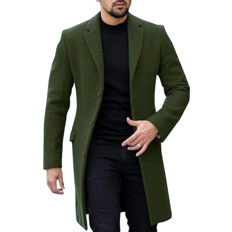Men’s Winter Long Coat | Refined Modern Look
