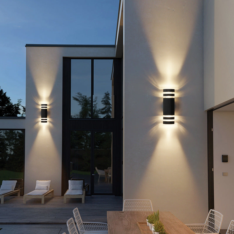 2-Way Outdoor Wall Lamp | Waterproof Dual Light Fixture for Garden