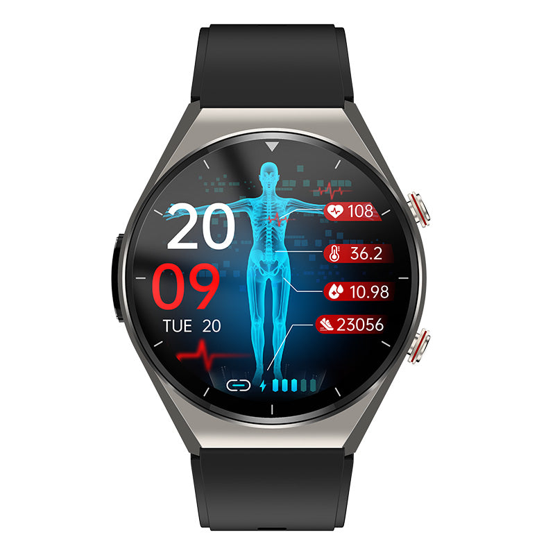 Health Smartwatch | Blood Sugar, EKG, Blood Pressure & HRV Monitoring