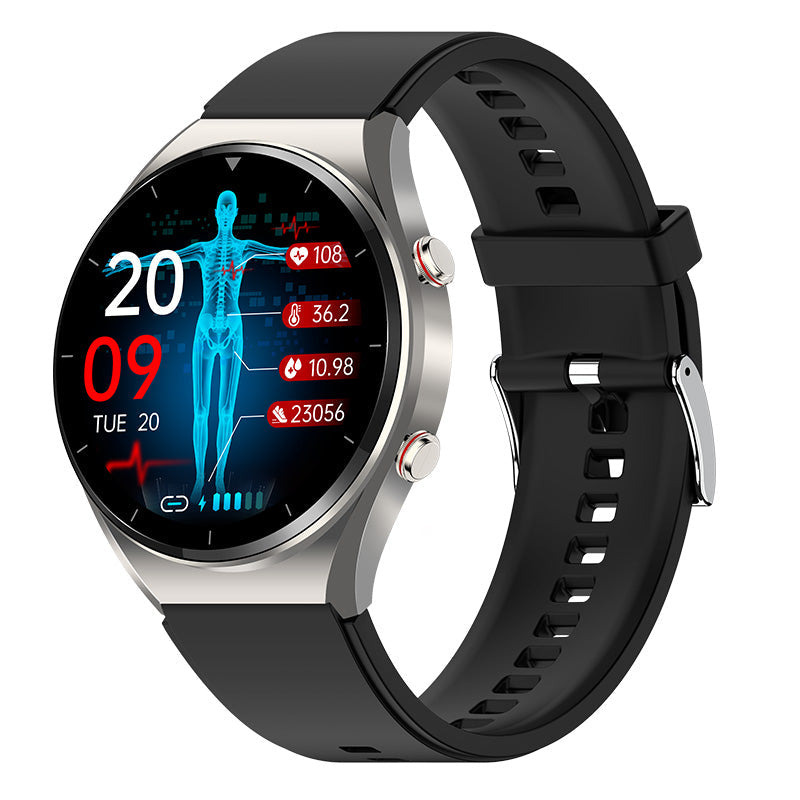 Health Smartwatch | Blood Sugar, EKG, Blood Pressure & HRV Monitoring