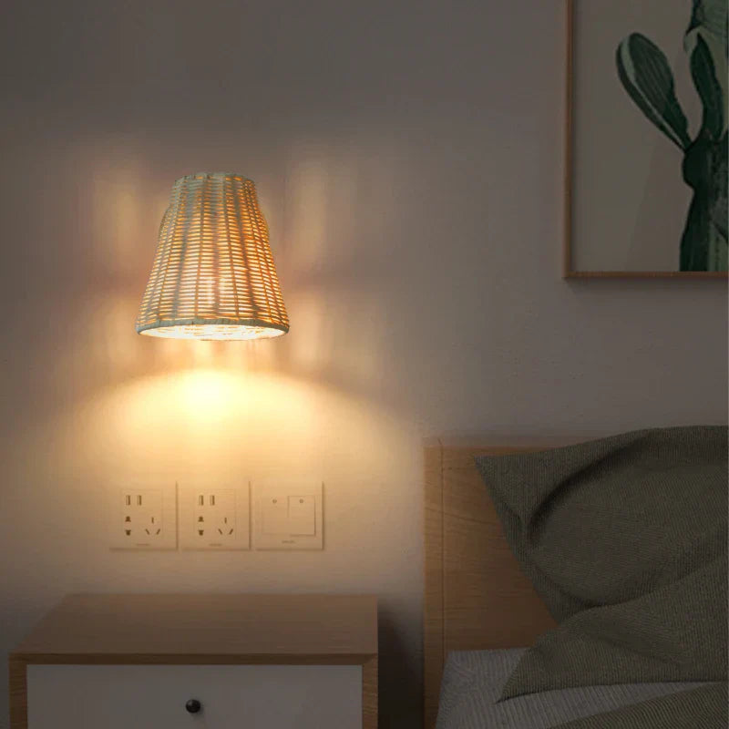 Luxyecs |EcoLume - Swivel Woven Wall Lamp | Durable & Stylish