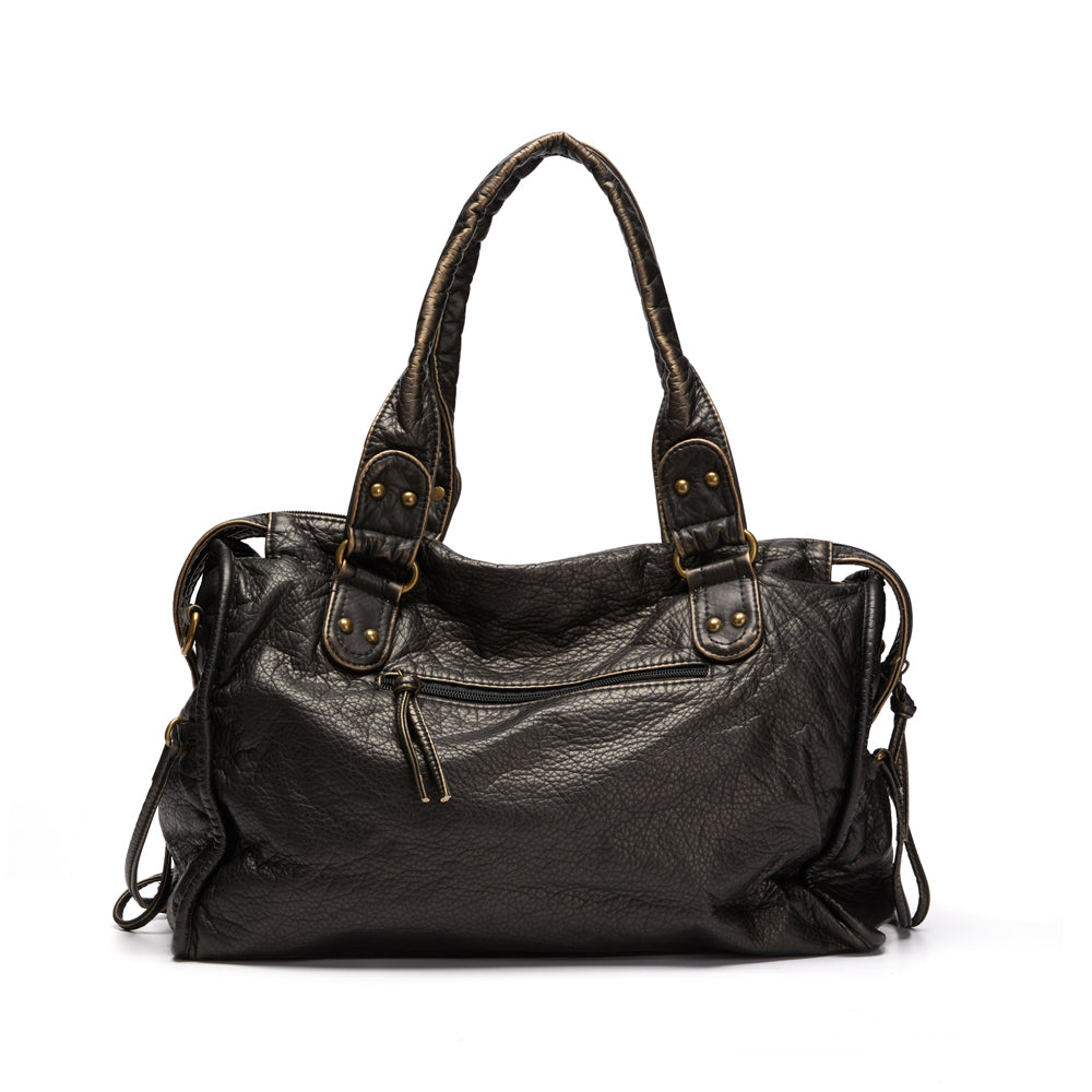 Black Leather Handbag | Stylish and Functional for Everyday Use