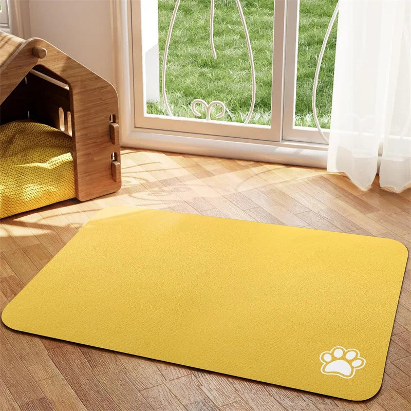 Non-Slip Pet Food Mat | Easy-Clean Surface for Dogs & Cats