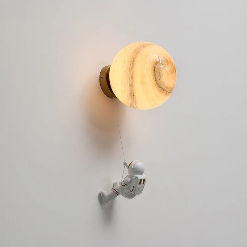 Astronaut Wall-Mounted Kids’ Bedside Lamp
