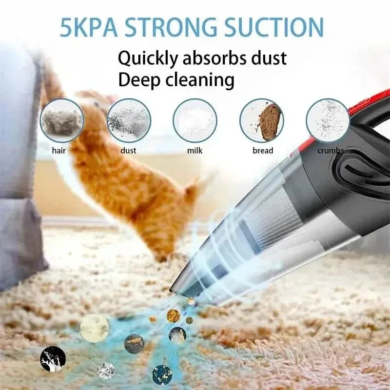 Rechargeable Handheld Vacuum | High Suction Cleaning Tool