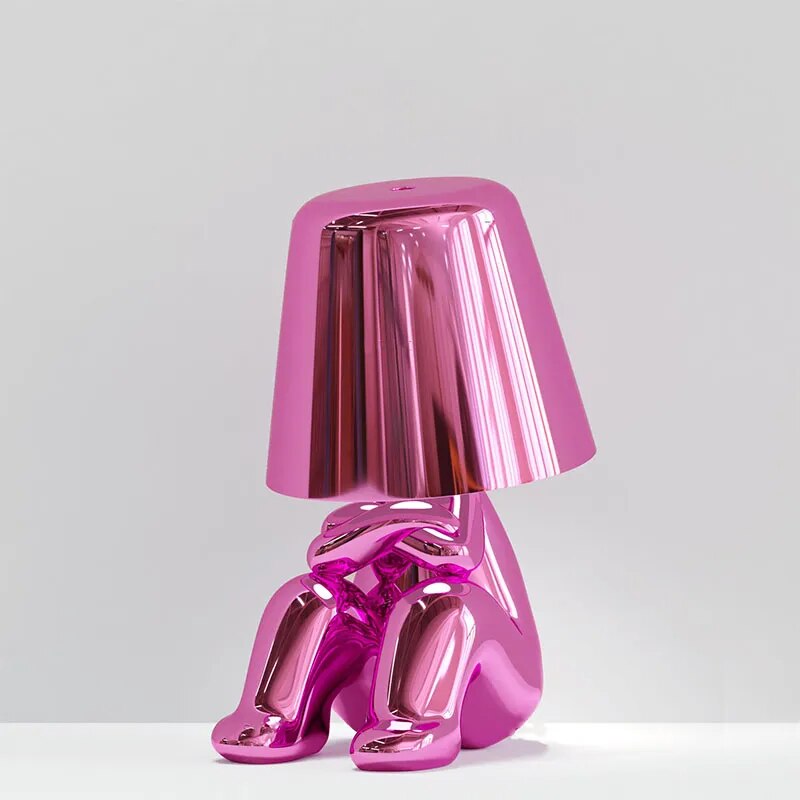 Goudje Resin LED Table Lamp – Modern Denker Design Decorative Lamp for Living Room and Bedroom