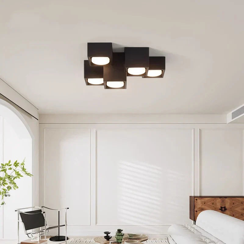 Nordic LED Ceiling Light | Cylindrical Spotlight Chandelier for Modern Interiors