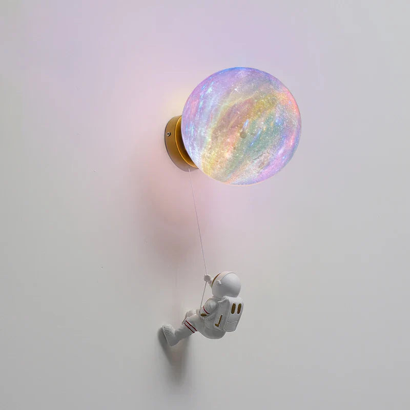 Astronaut Wall-Mounted Kids’ Bedside Lamp