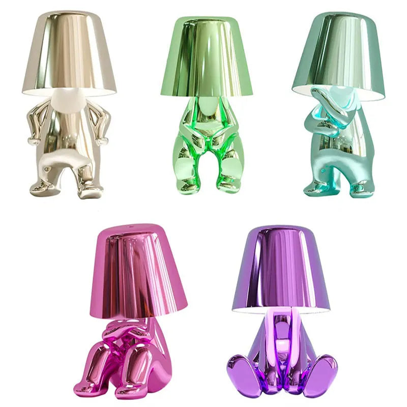 Goudje Resin LED Table Lamp – Modern Denker Design Decorative Lamp for Living Room and Bedroom