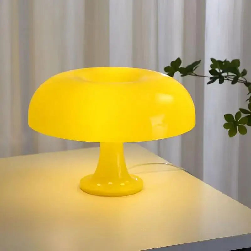 Vintage Transparent Mushroom Bedside Lamp