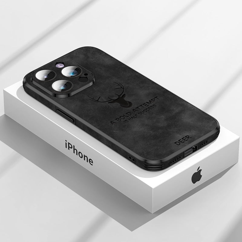 Real Leather iPhone Case | Shockproof, Stylish & Slim Design