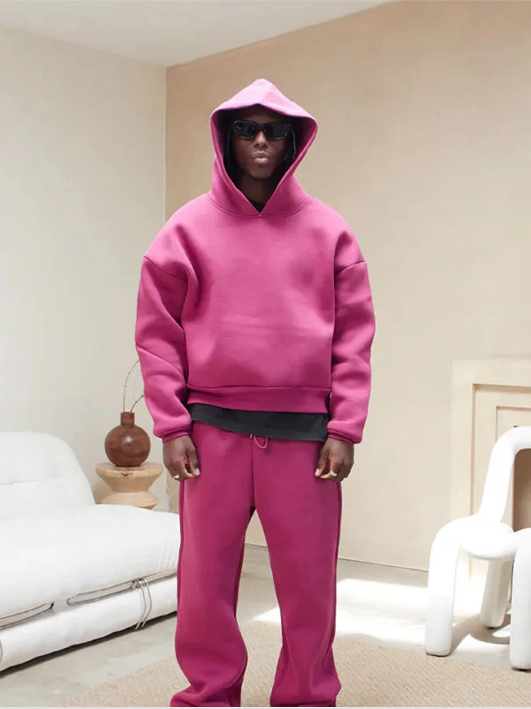 Men’s Oversized Hoodie Tracksuit | Urban Comfort Outfit