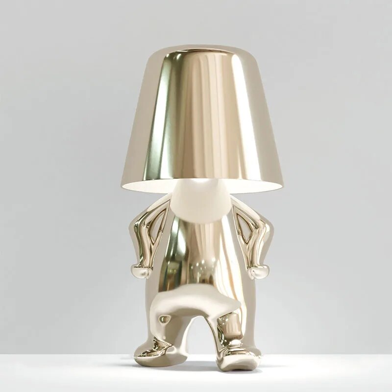 Goudje Resin LED Table Lamp – Modern Denker Design Decorative Lamp for Living Room and Bedroom